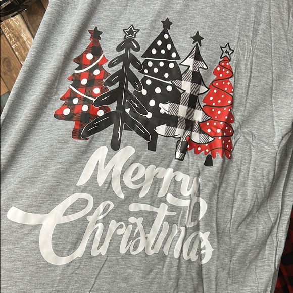 Gray Christmas Tree Pajama Set - XL - Picture 8 of 13